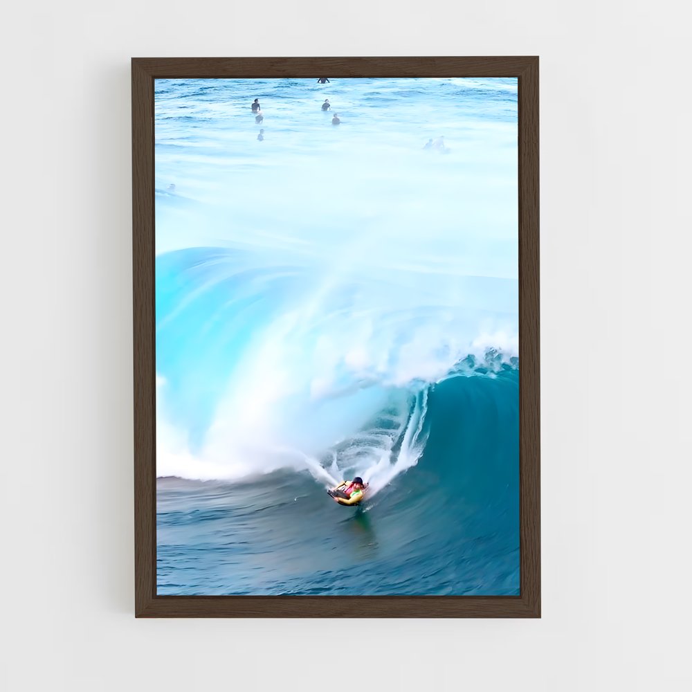 Poster Vague Sauvage – affiche Bodyboard (vue 5)